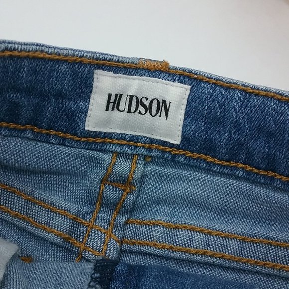 Hudson Flower Field Embroidered Denim Shorts - Picture 9 of 13